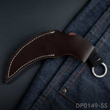 Fixed Blade Knife with Sheath Cord For Outdoor Camping, Hiking, Adventure